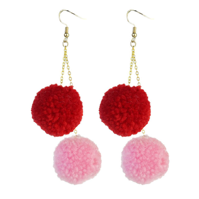 Valentine's Day three-dimensional pendant heart earrings 2pair price