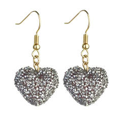 Valentine's Day three-dimensional pendant heart earrings 2pair price