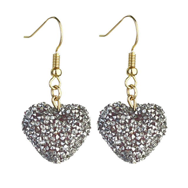 Valentine's Day three-dimensional pendant heart earrings 2pair price