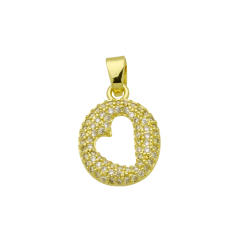 Delicate full diamond initial letter bubble letter pendant for necklace