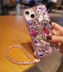 Mobile Phone SuitAble for samsung S23 S24 Luxury RhineStone samsung A32 A34 Protective Cover