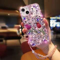 Mobile Phone SuitAble for samsung S23 S24 Luxury RhineStone samsung A32 A34 Protective Cover