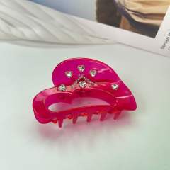 Love Rhinestone Acetic Acid hair claw clips colleciton