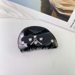 Love Rhinestone Acetic Acid hair claw clips colleciton