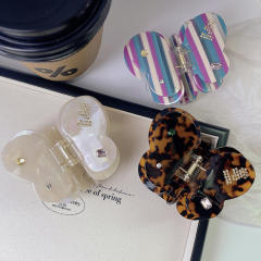 Good quality acetate material butterfly shape women hair claw clips
