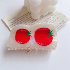 Sweet fruit design acetic acid color matching hair claw clips collection