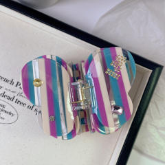Good quality acetate material butterfly shape women hair claw clips