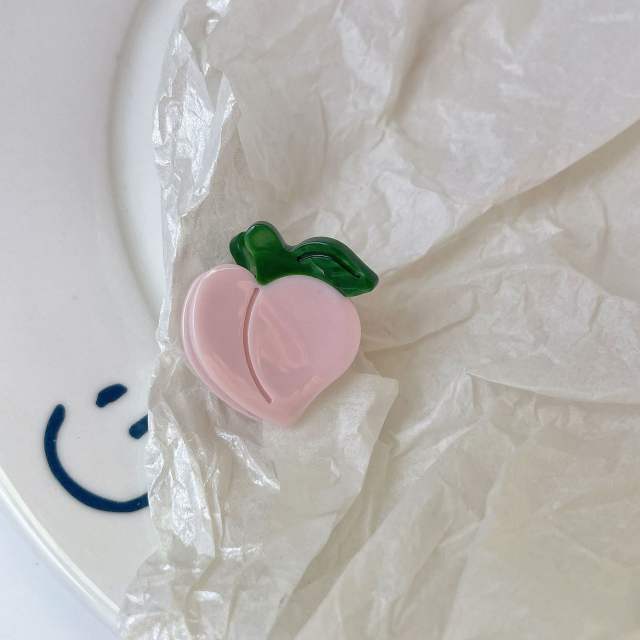 Cartoon fruit sweet cherry strawberry watermelon women mini hair claw clips collection
