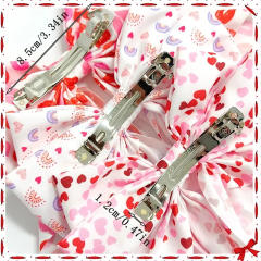2025 new valentine's day bow ribbon french barrette hair clips