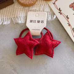 New year cartoon bow flower mushroom kids hair ties set 2pair price