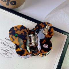 Good quality acetate material butterfly shape women hair claw clips