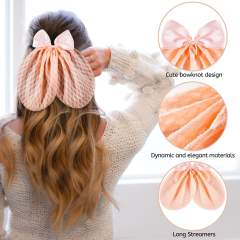 Sweet bow women duckbill hair clips