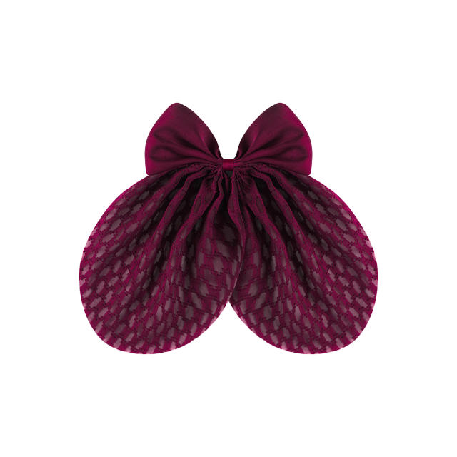 Sweet bow women duckbill hair clips