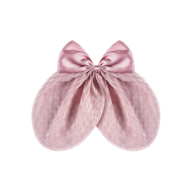Sweet bow women duckbill hair clips