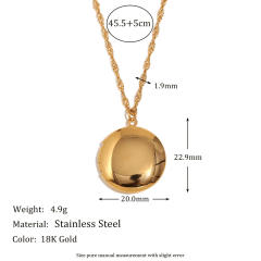 Hot sale stainless steel locket necklace heart pendant necklace