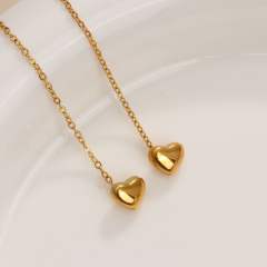 Elegant easy match stainless steel threader earrings for women