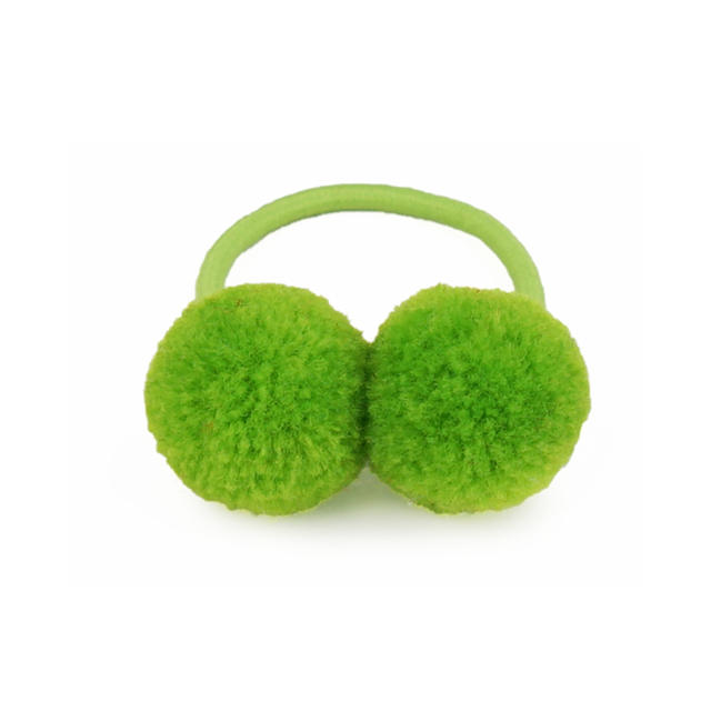 Sweet pom pom hair ties for kids