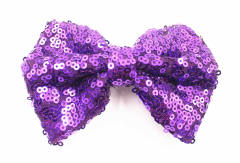 Hot sale sequins sweet bow duckbill hair clips for kids 4inch