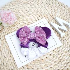 Sweet Mickey design scrunchies velvet scrunchies for kids adults
