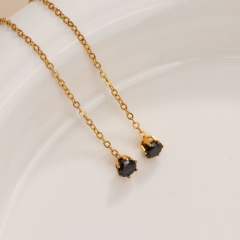 Elegant easy match stainless steel threader earrings for women