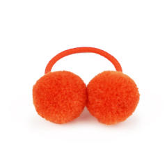 Sweet pom pom hair ties for kids