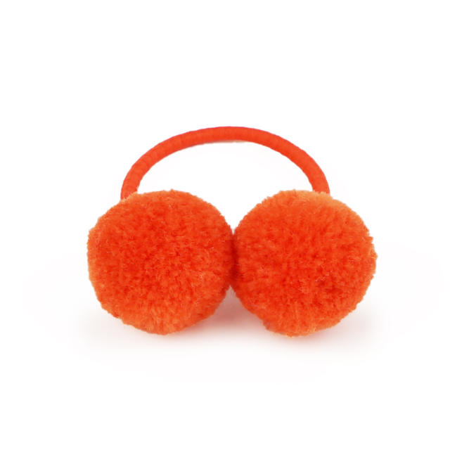Sweet pom pom hair ties for kids