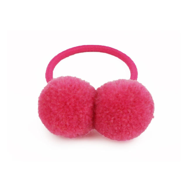 Sweet pom pom hair ties for kids