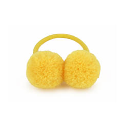Sweet pom pom hair ties for kids