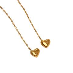 Elegant easy match stainless steel threader earrings for women