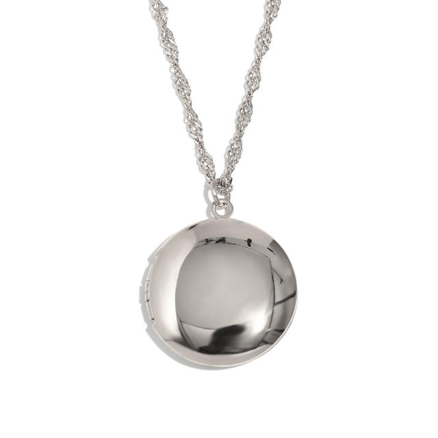Hot sale stainless steel locket necklace heart pendant necklace