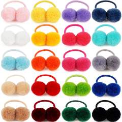 Sweet pom pom hair ties for kids