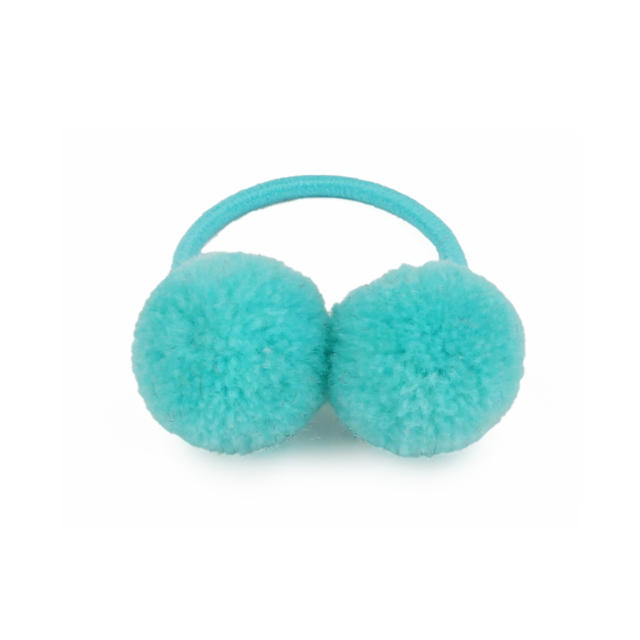 Sweet pom pom hair ties for kids