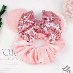 Sweet Mickey design scrunchies velvet scrunchies for kids adults