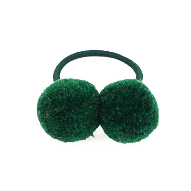 Sweet pom pom hair ties for kids