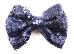 Hot sale sequins sweet bow duckbill hair clips for kids 4inch