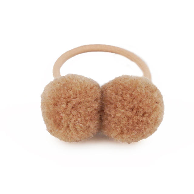 Sweet pom pom hair ties for kids