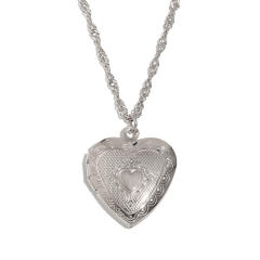 Hot sale stainless steel locket necklace heart pendant necklace