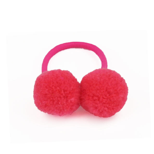 Sweet pom pom hair ties for kids