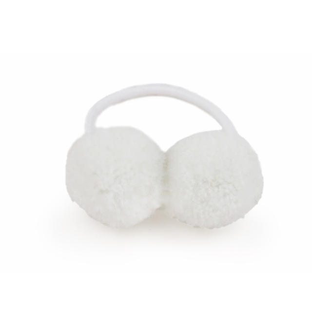 Sweet pom pom hair ties for kids