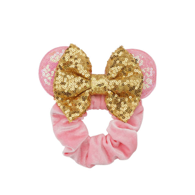 Sweet Mickey design scrunchies velvet scrunchies for kids adults