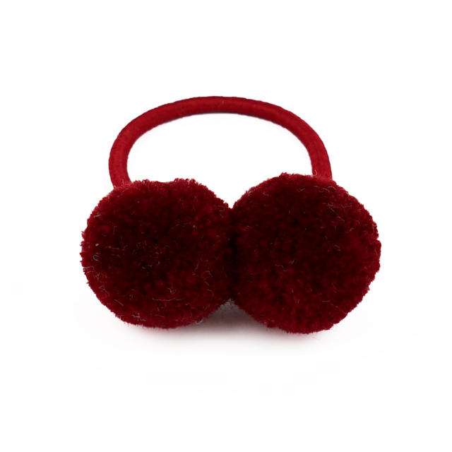 Sweet pom pom hair ties for kids