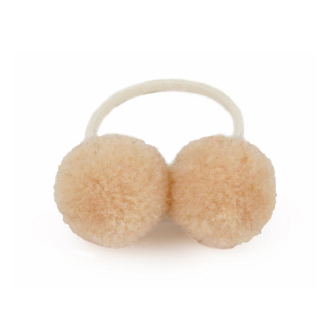 Sweet pom pom hair ties for kids