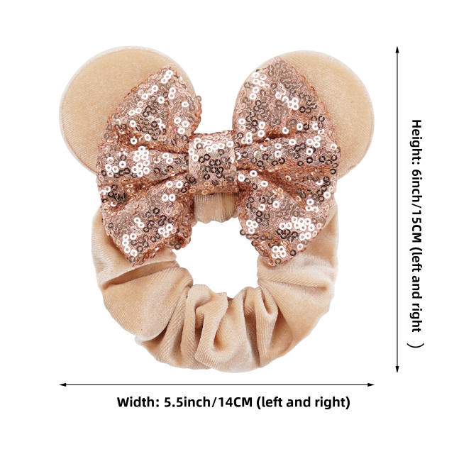 Sweet Mickey design scrunchies velvet scrunchies for kids adults