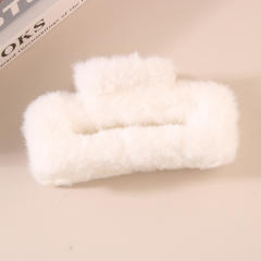 11.5cm large size fluffy women hair claw clips