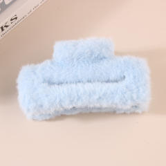11.5cm large size fluffy women hair claw clips