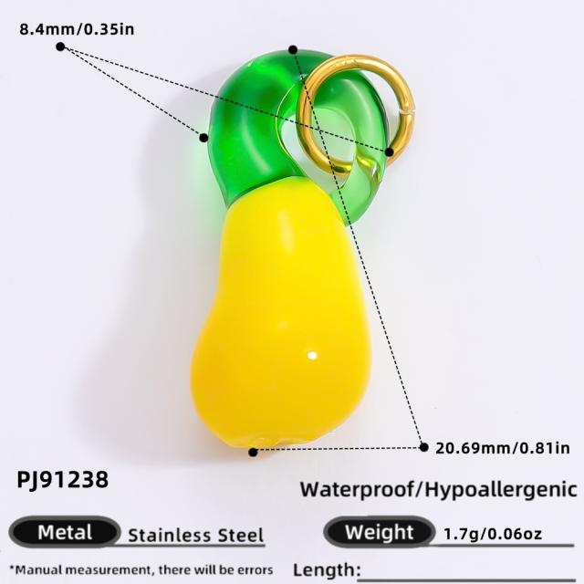 Handmade DIY Personality Jewelry Accessories Stainless Steel Plated 18K Gold Bracelet Necklace Pendant Hanging Accessories