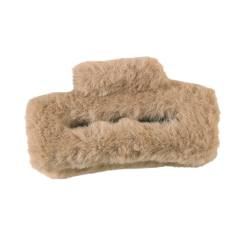 11.5cm large size fluffy women hair claw clips