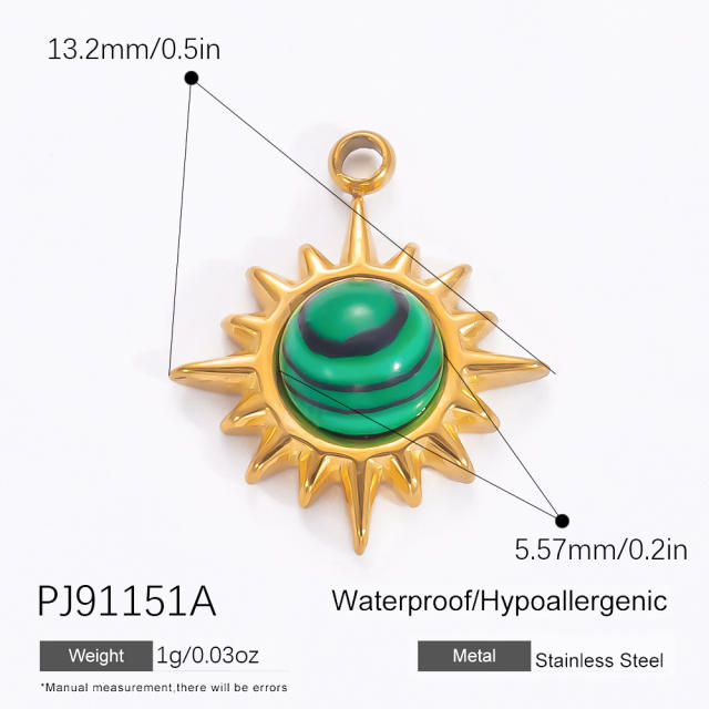 18KG diy evil eye heart stainless steel diy pendant charm for necklace bracelet