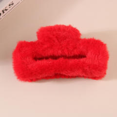11.5cm large size fluffy women hair claw clips