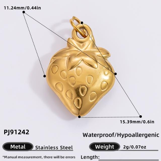 Handmade DIY Personality Jewelry Accessories Stainless Steel Plated 18K Gold Bracelet Necklace Pendant Hanging Accessories